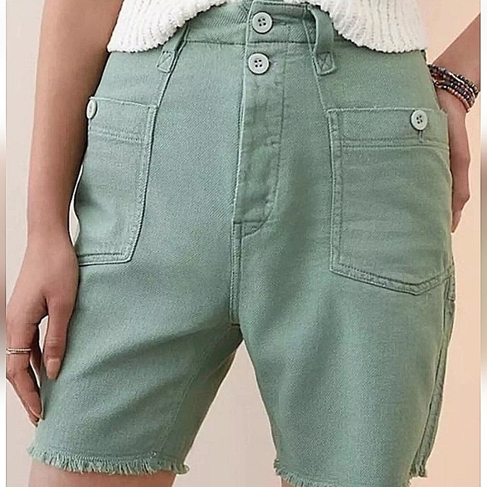 Pilcro (Anthtopologie)-Slouchy Surplus Cargo Shorts-Size 28